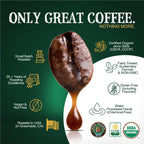 The Bean Organic Coffee Company Water Processed DECAF Chocolate Macadamia Nut Coffee – Medium Roast Ground, 16 oz
