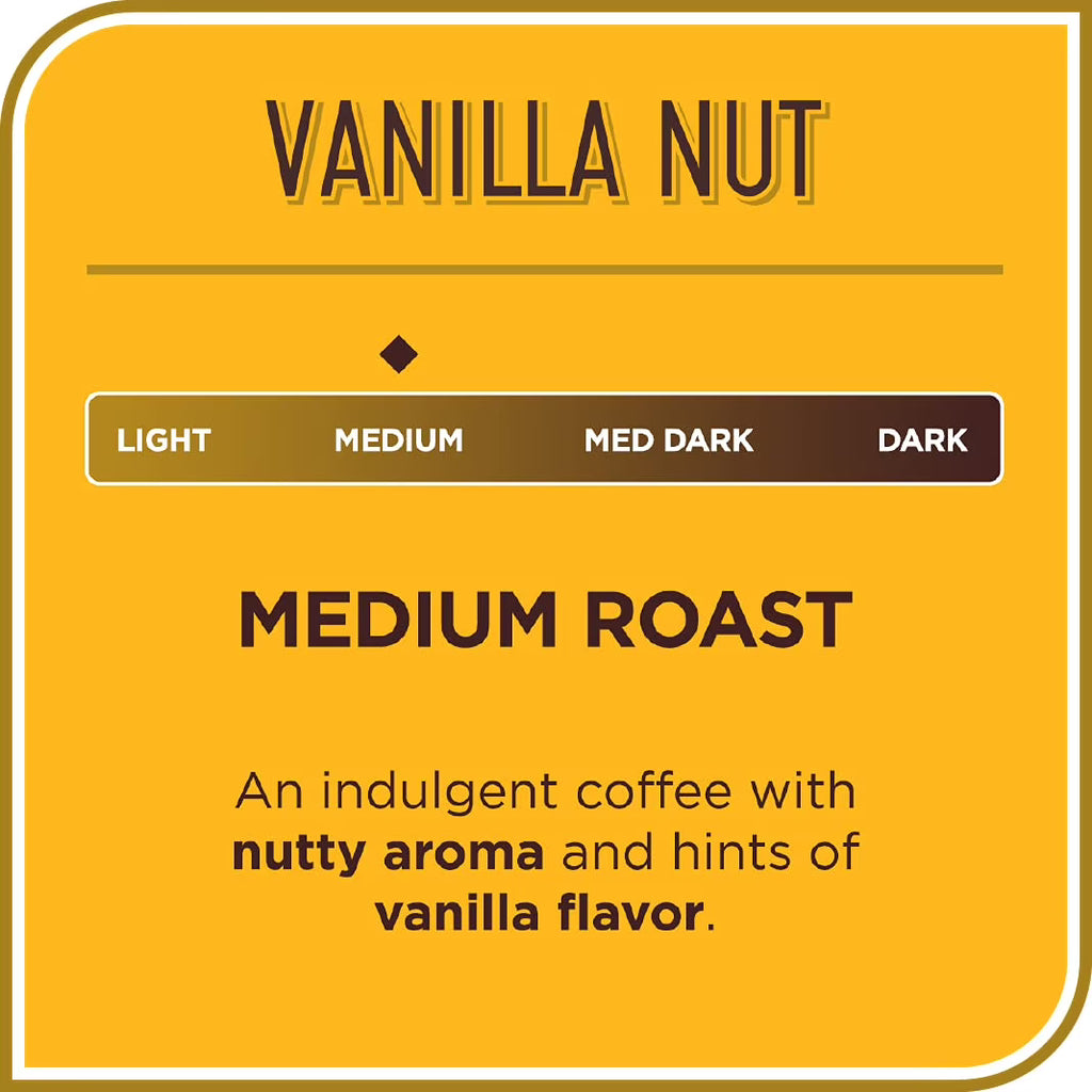 Don Francisco's Premium Vanilla Nut Coffee – Medium Roast Whole Bean, 20 oz