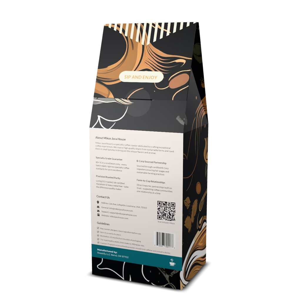 Mikos Java House Guatemalan Antigua Coffee – 100% Arabica Single Origin, Medium Roast Ground, 12 oz
