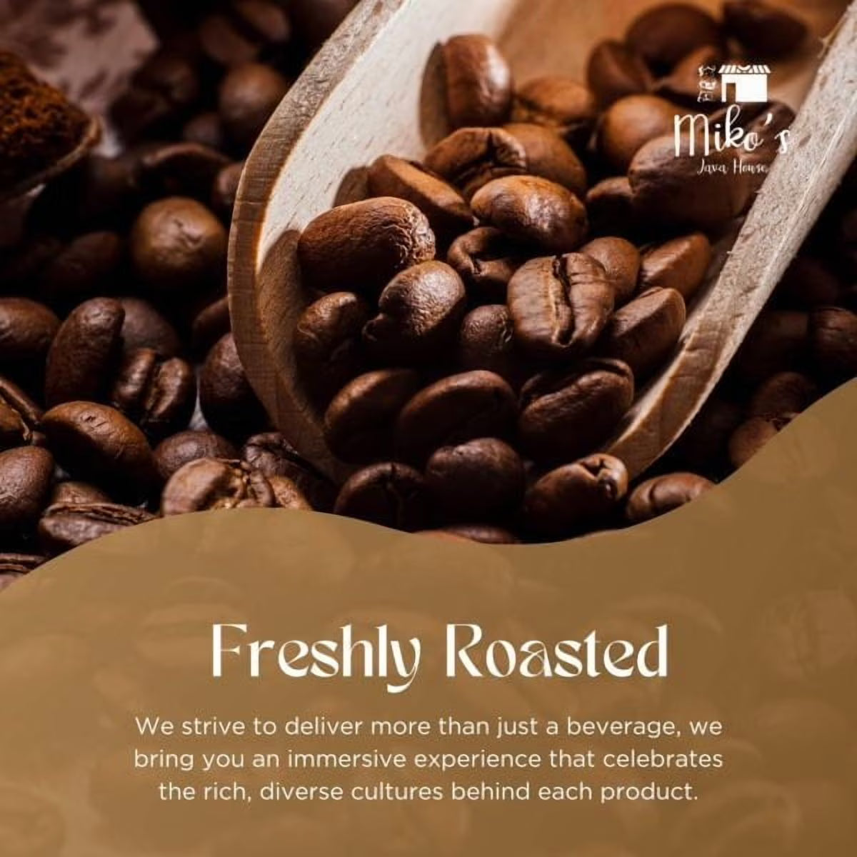 Mikos Java House Guatemalan Antigua Coffee – 100% Arabica Single Origin, Medium Roast Ground, 12 oz